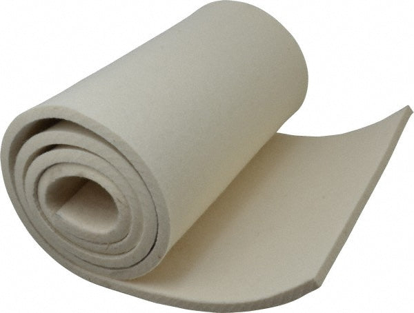 Select F-1 3/8"X1' 12 x 60 x 3/8" White Pressed Wool Felt Sheet