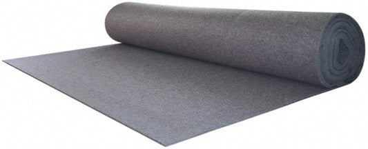 Select F-13 1/8"X5' 60 x 72 x 1/8" Gray Pressed Wool Felt Sheet