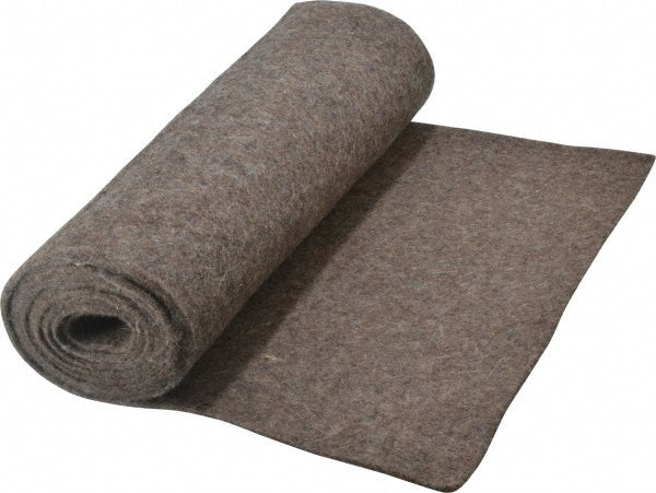 Select F-13 1/8"X1' 12 x 72 x 1/8" Gray Pressed Wool Felt Sheet