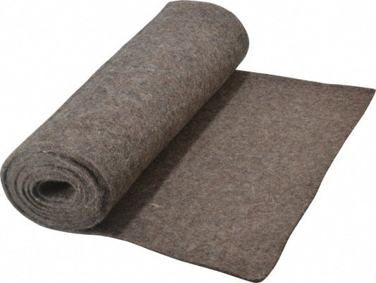 Select F-13 1/8"X1' 12 x 72 x 1/8" Gray Pressed Wool Felt Sheet