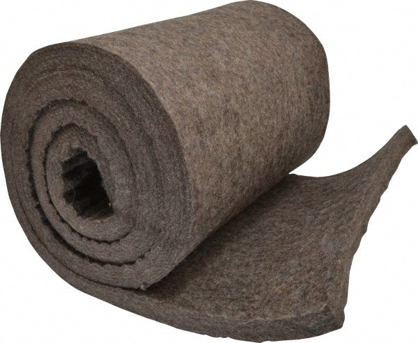 Select F-13 3/4"X1' 12 x 72 x 3/4" Gray Pressed Wool Felt Sheet