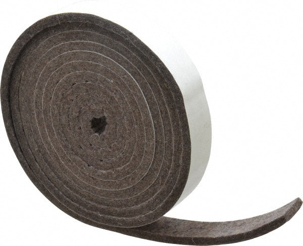 Select 1/4X1X10'ADHF7 1/4 Inch Thick x 1 Inch Wide x 10 Ft. Long, Felt Stripping