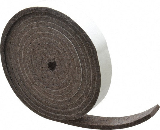 Select 1/4X1X10'ADHF7 1/4 Inch Thick x 1 Inch Wide x 10 Ft. Long, Felt Stripping