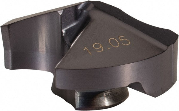 Ingersoll Cutting Tools 5100241 Replaceable Drill Tips YAB1905R01 IN2005, 0.7500" Dia, 19.05 mm Dia, 140 deg Point,  IN2005