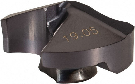 Ingersoll Cutting Tools 5100241 Replaceable Drill Tips YAB1905R01 IN2005, 0.7500" Dia, 19.05 mm Dia, 140 deg Point,  IN2005