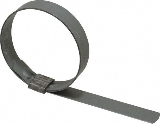 Ideal Tridon HBJS309 Band Clamp Preformed J-Style Clamp, 5/8" Wide, 0.03" Thick, Galvanized Steel