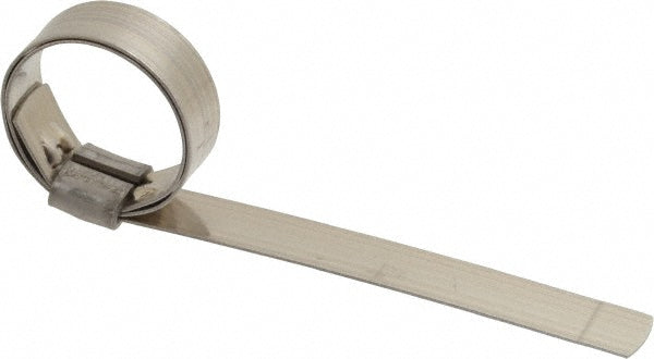 Ideal Tridon HBJS203 Band Clamp Preformed J-Style Clamp, 1/2" Wide, 0.03" Thick, 201  Stainless Steel