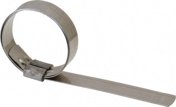 Ideal Tridon HBJS206 Band Clamp Preformed J-Style Clamp, 5/8" Wide, 0.03" Thick, 201  Stainless Steel