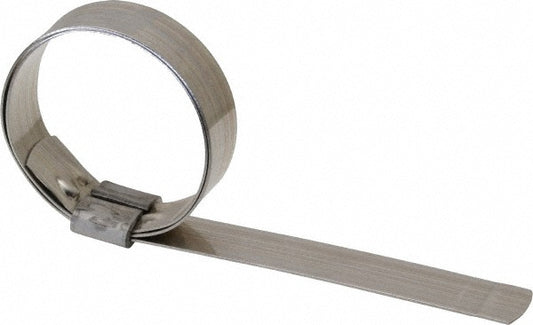 Ideal Tridon HBJS206 Band Clamp Preformed J-Style Clamp, 5/8" Wide, 0.03" Thick, 201  Stainless Steel
