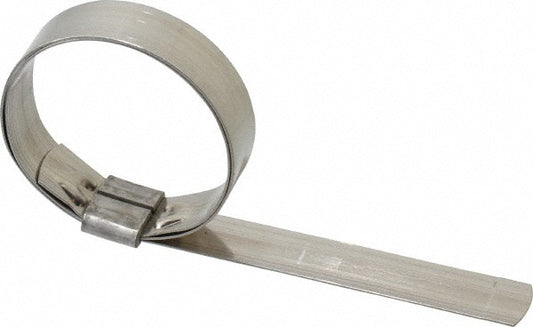 Ideal Tridon HBJS207 Band Clamp Preformed J-Style Clamp, 5/8" Wide, 0.03" Thick, 201  Stainless Steel