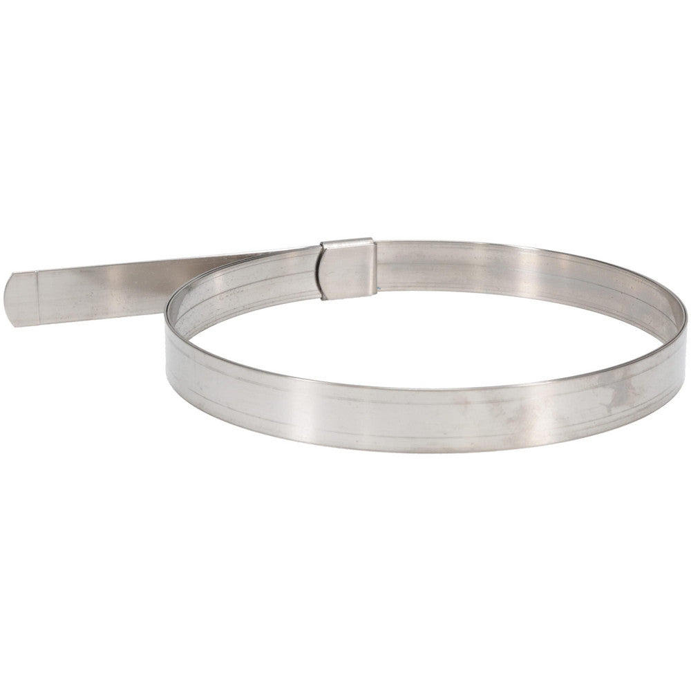 Ideal Tridon HBCP20S Band Clamp Preformed Center Punch Type Clamps, 5/8" Wide, 0.025" Thick, 201  Stainless Steel