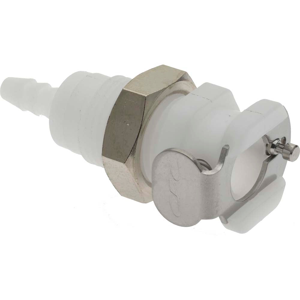 CPC Colder Products PMC1602NA 1/8" Nominal Flow, 1/8" ID, Female, Panel Mount Hose Barb-Female Socket