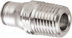 Legris 3805 04 13 Push-To-Connect Tube to Male & Tube to Male BSPT Tube Fitting Male Connector, 1/4" Thread