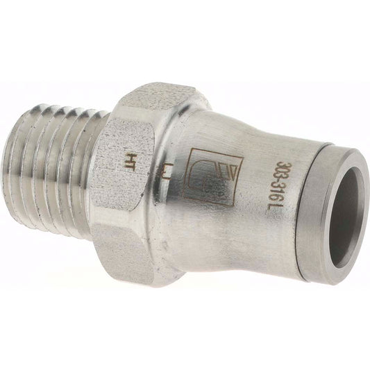 Legris 3805 60 14 Push-To-Connect Tube to Male & Tube to Male NPT Tube Fitting Male Connector, 1/4" Thread, 3/8" OD
