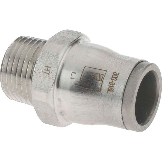 Legris 3805 62 18 Push-To-Connect Tube to Male & Tube to Male NPT Tube Fitting Male Connector, 3/8" Thread, 1/2" OD