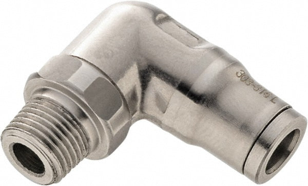 Legris 3889 08 14 Push-To-Connect Tube to Male & Tube to Male NPT Tube Fitting Male Elbow, 1/4" Thread, 5/16" OD