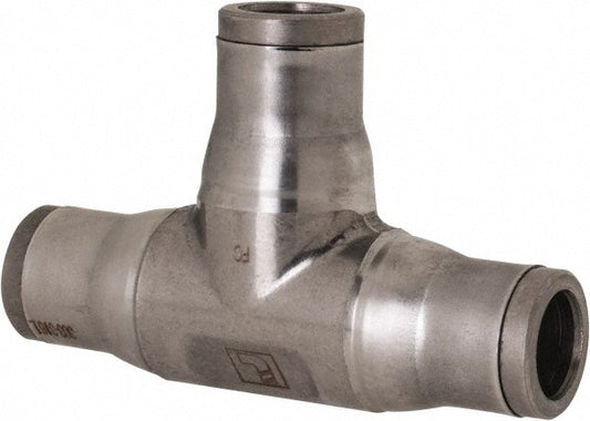 Legris 3804 60 00 Push-To-Connect Tube to Tube Tube Fitting Bulkhead Tee Connector, Tee 3/8" OD