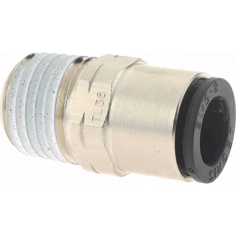 Legris 3175 08 14 Push-to-Connect Tube x MNPT Fitting Connector, NPT, 5/16" OD