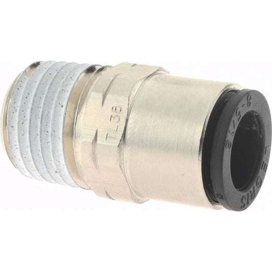 Legris 3175 08 14 Push-to-Connect Tube x MNPT Fitting Connector, NPT, 5/16" OD