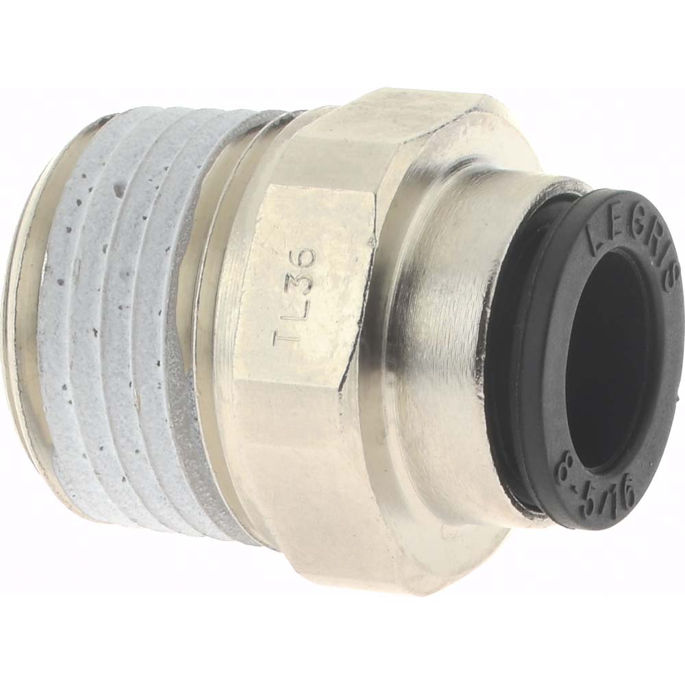 Legris 3175 08 18 Push-To-Connect Tube to Male NPT Tube Fitting Connector, 3/8" Thread, 5/16" OD
