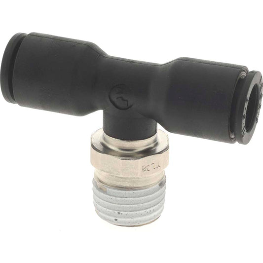 Legris 3108 08 14 Push-To-Connect Tube Fitting Male Branch Tee, 1/4" Thread, 5/16" OD