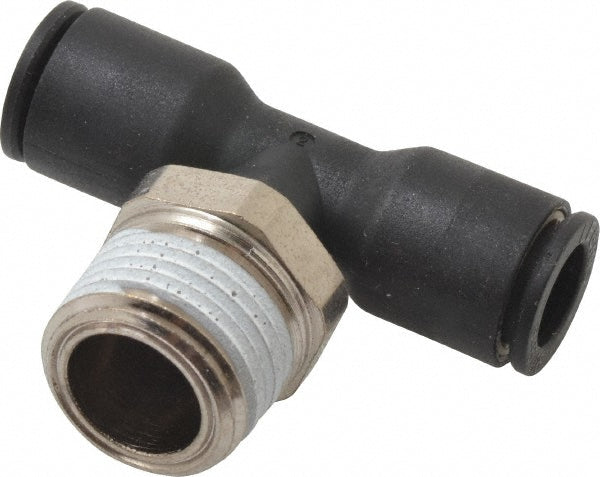 Legris 3108 08 18 Push-To-Connect Tube Fitting Male Branch Tee, 3/8" Thread, 5/16" OD