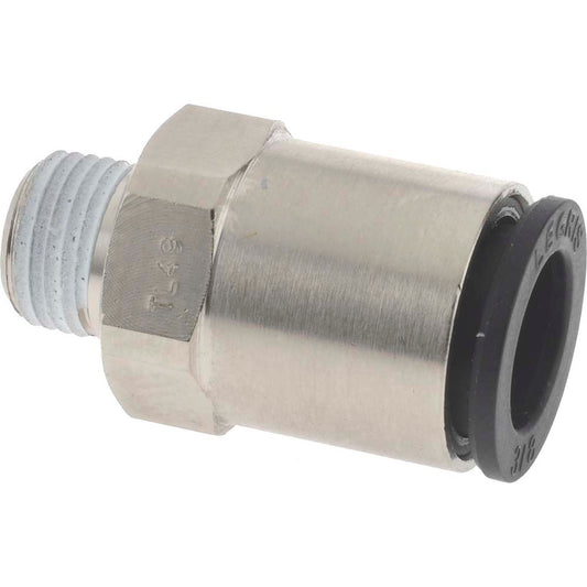 Legris 3175 60 11 Push-to-Connect Tube x MNPT Fitting Connector, NPT, 3/8" OD