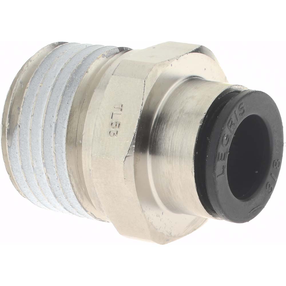 Legris 3175 60 22 Push-to-Connect Tube x MNPT Fitting Connector, NPT, 3/8" OD
