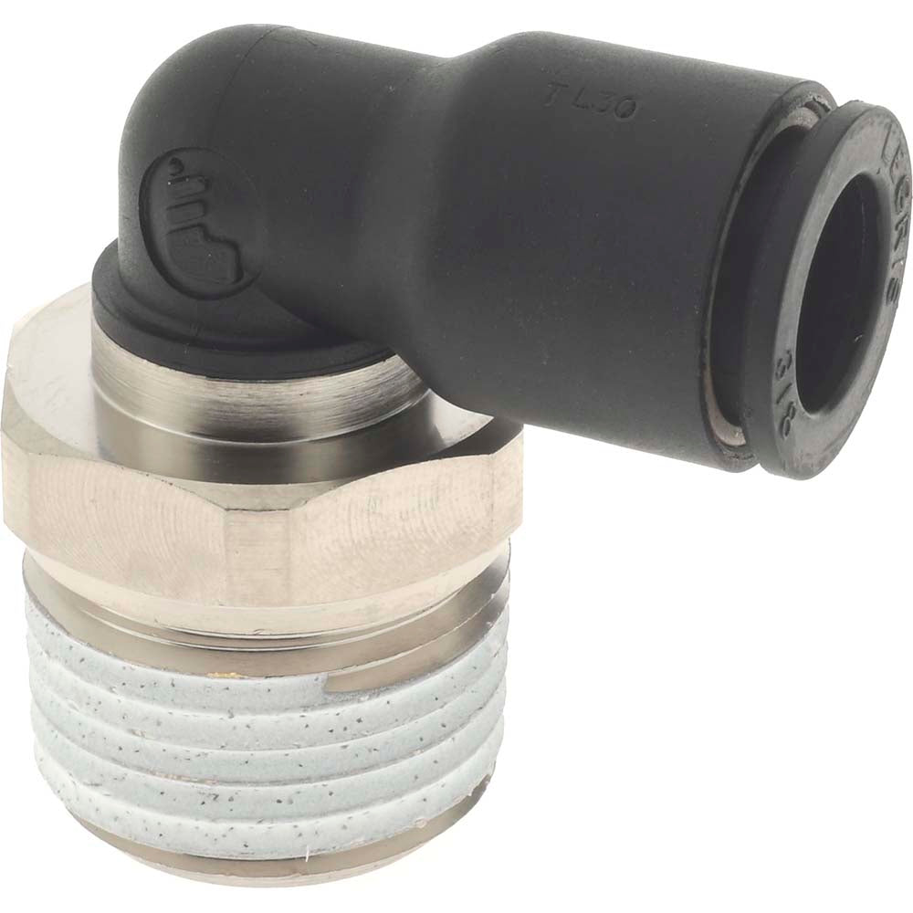 Legris 3109 60 22 Push-To-Connect Tube Fitting Male Elbow, 1/2" Thread, 3/8" OD