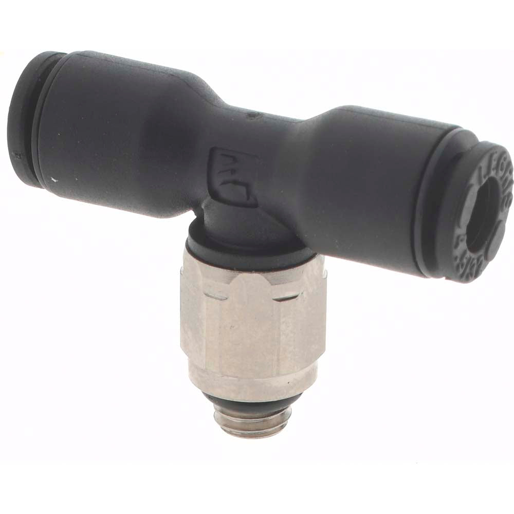 Legris 3108 04 20 Push-To-Connect Tube Fitting Male Branch Tee, #10-32 Thread, 5/32" OD