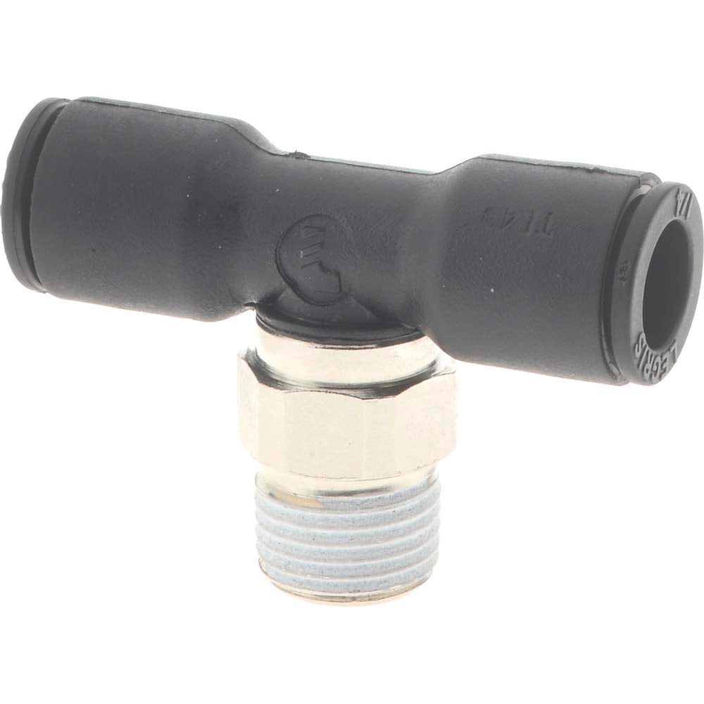 Legris 3108 56 11 Push-To-Connect Tube Fitting Male Branch Tee, 1/8" Thread, 1/4" OD