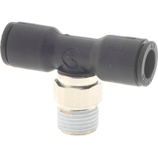 Legris 3108 56 11 Push-To-Connect Tube Fitting Male Branch Tee, 1/8" Thread, 1/4" OD