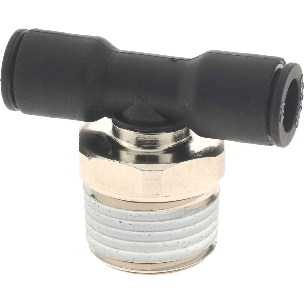 Legris 3108 56 18 Push-To-Connect Tube Fitting Male Branch Tee, 3/8" Thread, 1/4" OD