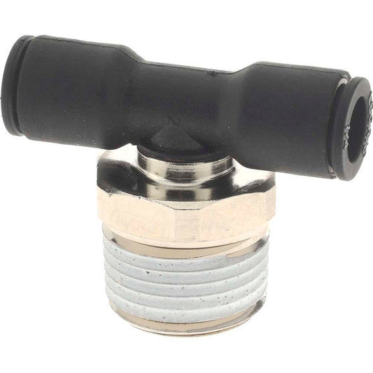 Legris 3108 56 18 Push-To-Connect Tube Fitting Male Branch Tee, 3/8" Thread, 1/4" OD
