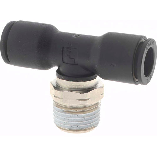 Legris 3108 60 18 Push-To-Connect Tube Fitting Male Branch Tee, 3/8" Thread, 3/8" OD