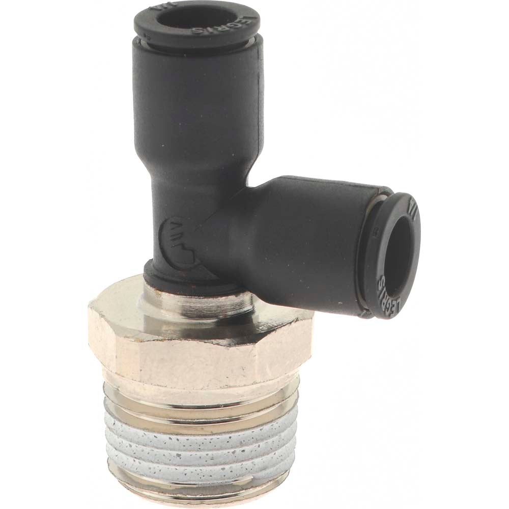 Legris 3103 56 18 Push-To-Connect Tube Fitting Male Run Tee, 3/8" Thread, 1/4" OD