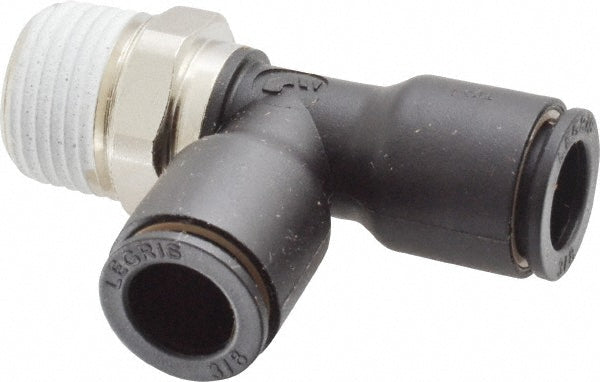 Legris 3103 60 18 Push-To-Connect Tube Fitting Male Run Tee, 3/8" Thread, 3/8" OD