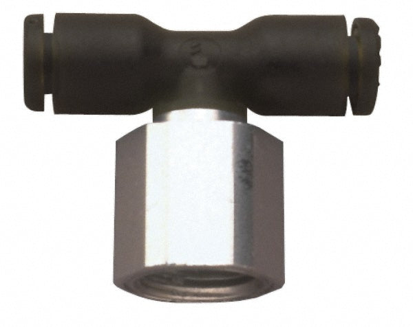 Legris 3008 53 11 Push-To-Connect Tube Fitting Female Branch Tee, 1/8" Thread, 1/8" OD