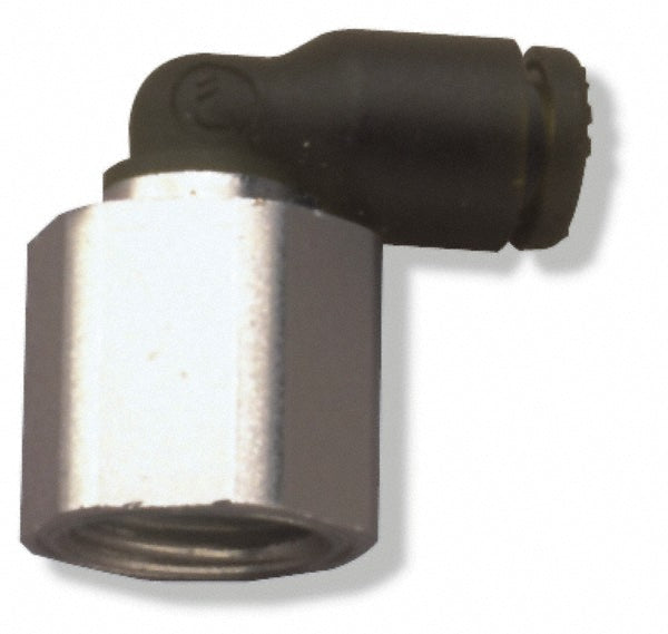 Legris 3009 04 14 Push-To-Connect Tube Fitting Female Elbow, 1/4" Thread, 5/32" OD