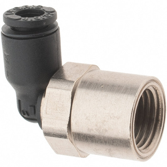 Legris 3009 04 11 Push-To-Connect Tube Fitting Female Elbow, 1/8" Thread, 5/32" OD