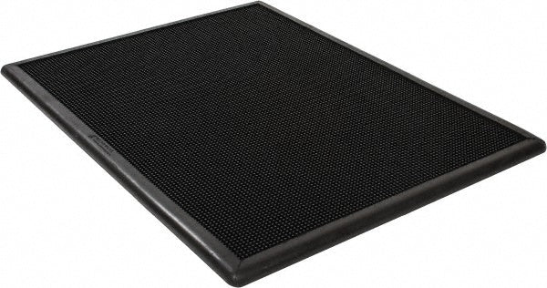 Wearwell 222.12X24X32BK Clean Room Mat Sanitizing, Rubber, 24" Wide, 32" Long, 1/2" Thick
