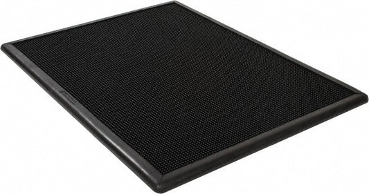 Wearwell 222.12X24X32BK Clean Room Mat Sanitizing, Rubber, 24" Wide, 32" Long, 1/2" Thick