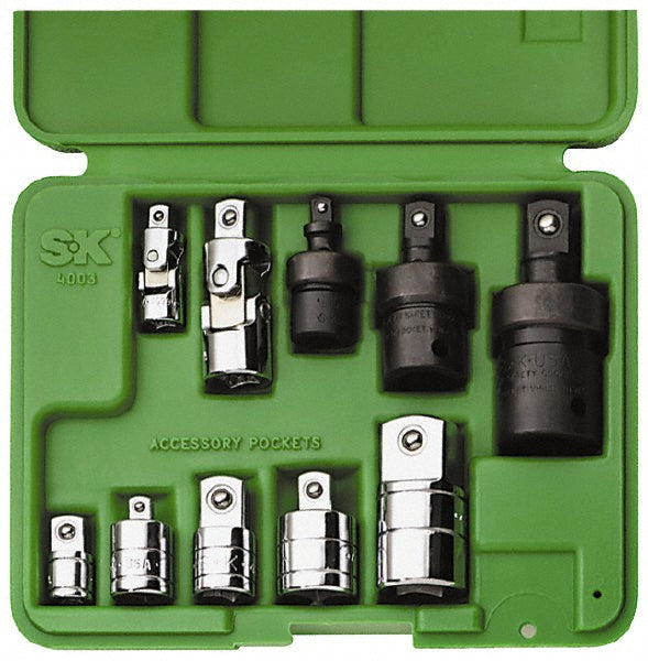 SK 4010 9 Piece Universal & Socket Adapter Set