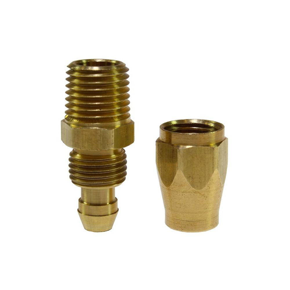 Coilhose Pneumatics PRM0404 1/4 NPT, Brass Reusable Hose Male Rigid