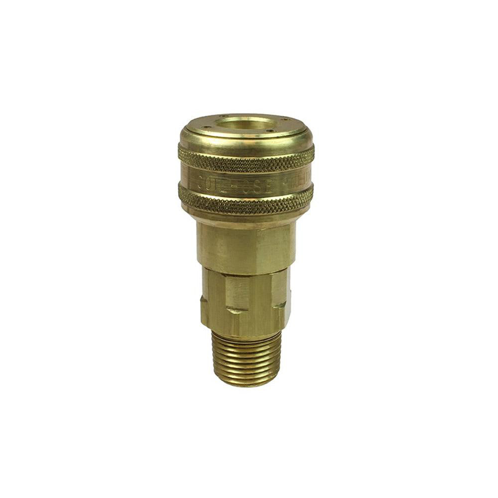 Coilhose Pneumatics 122A Pneumatic Hose Coupling 1/2" Thread, 1/2" Body Dia, Industrial Interchange
