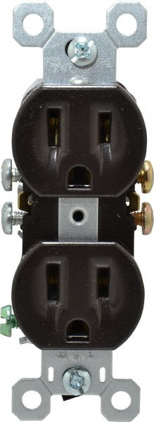 Pass & Seymour 3232 Straight Blade Duplex Receptacle NEMA 5-15R, 15 Amps, Self-Grounding