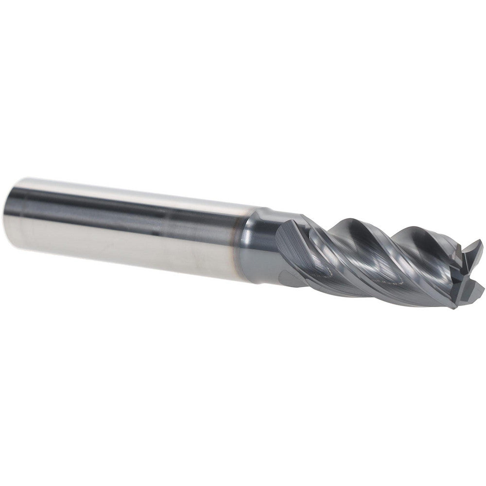 Iscar 5622436 Corner Chamfer End Mill 1/2" Dia, 1" LOC, 4 Flute, 0.0200" Chamfer Width, Solid Carbide