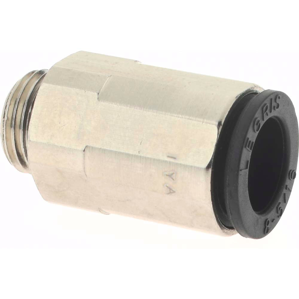 Legris 3101 08 10 Push-To-Connect Tube Fitting Connector, 1/8" Thread