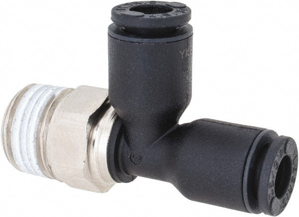 Legris 3103 04 10 Push-To-Connect Tube Fitting Male Run Tee, 1/8" Thread
