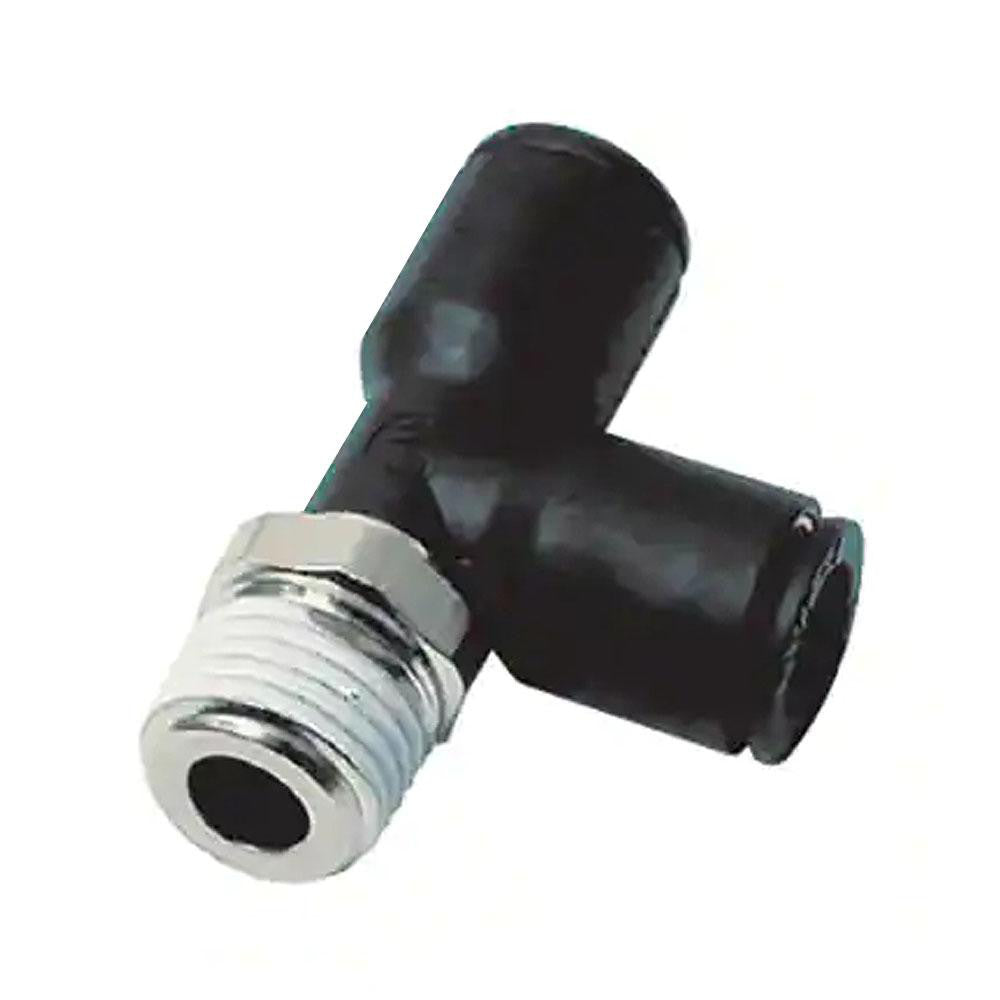 Legris 3103 12 17 Push-To-Connect Tube Fitting Male Run Tee, 3/8" Thread